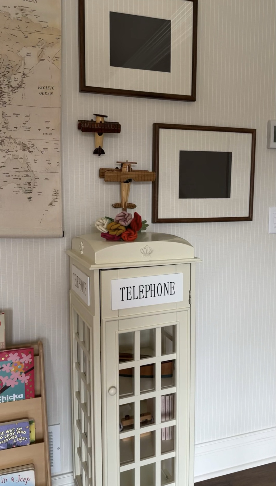 Finalizing Twins Tavel themed room decor🤎 

Wallpaper: Thibaut SUITED STRIPE (T44026), Colorway: Beige

#LTKmomlife #LTKHome #LTKKids