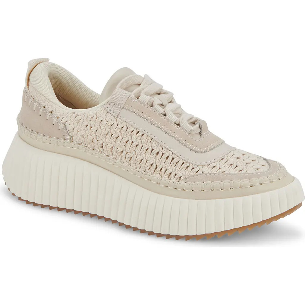 Dolce Vita Dolen Platform Sneaker in Sandstone Knit at Nordstrom, Size 9.5 | Nordstrom