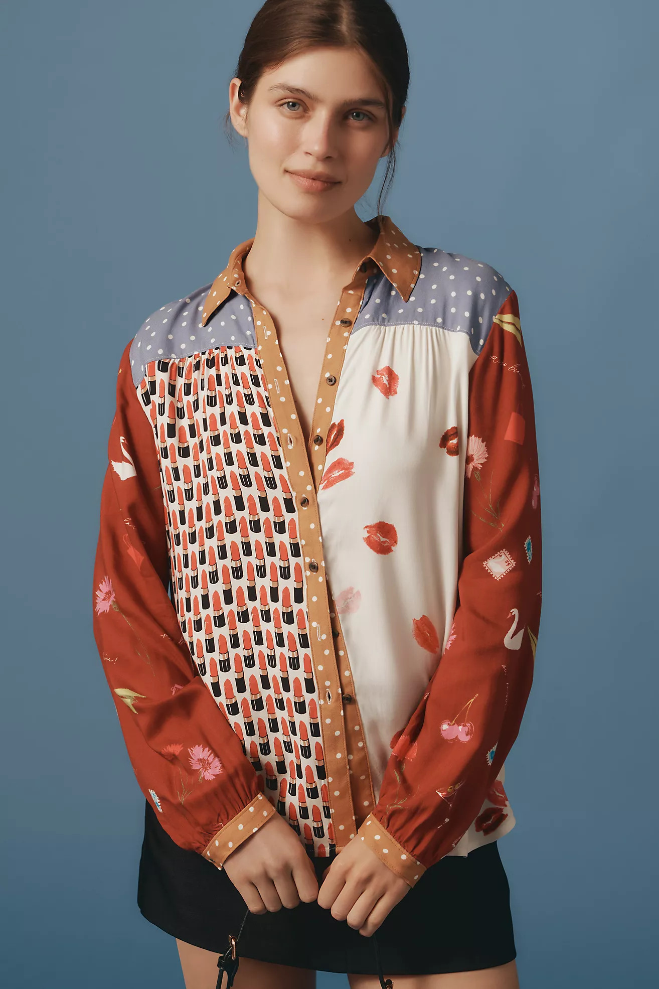The Paz Buttondown Shirt by Maeve | Anthropologie (US)