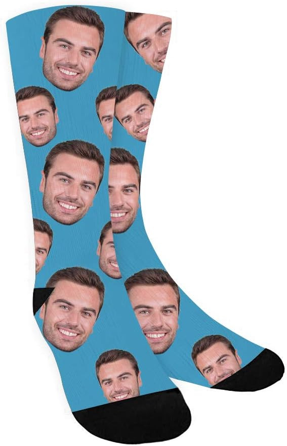 ShineSand Custom Face Socks with Picture, Personalized Socks with Photo Customized Unisex Funny C... | Amazon (US)