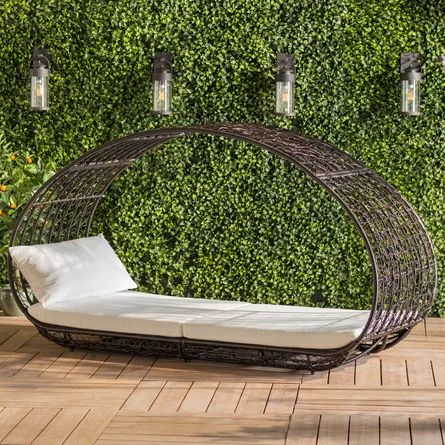 Lavina Outdoor Patio Daybed with Cushions | Wayfair Professional