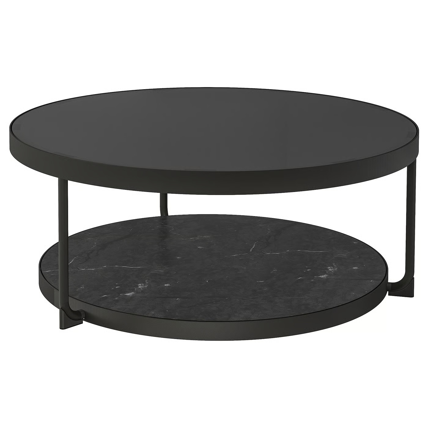 FRÖTORP Couchtisch, anthrazit marmoriert/schwarz Glas, 88 cm - IKEA Deutschland | IKEA (DE)