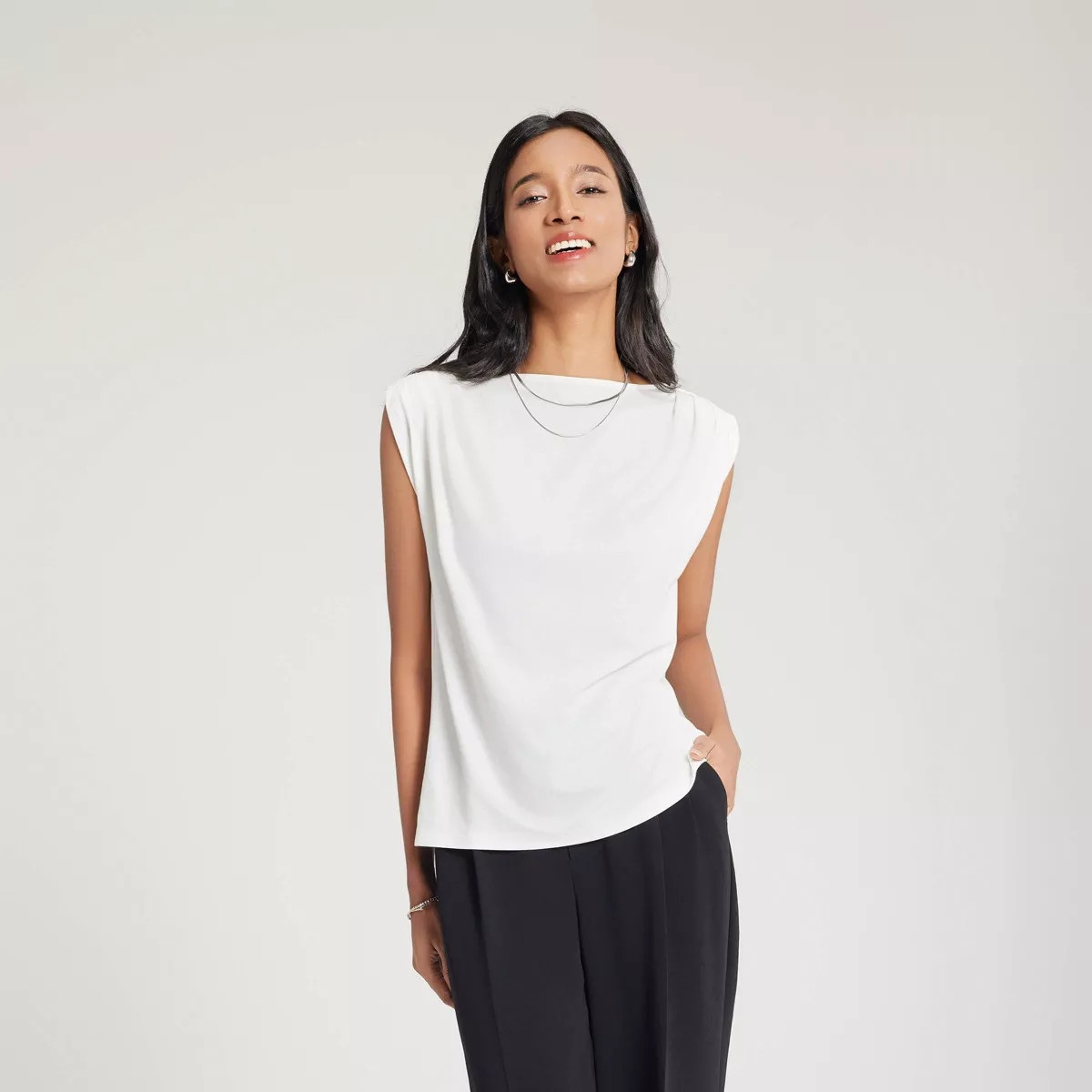Women's Pleated Knit Top - A New Day™ | Target