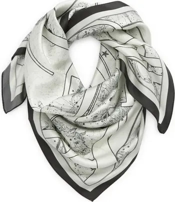 AllSaints Astraeus Square Silk Scarf | Nordstrom | Nordstrom