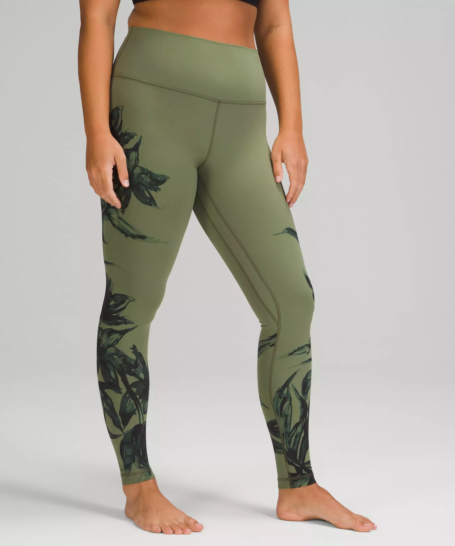 Lululemon align high rise green camo leggings
