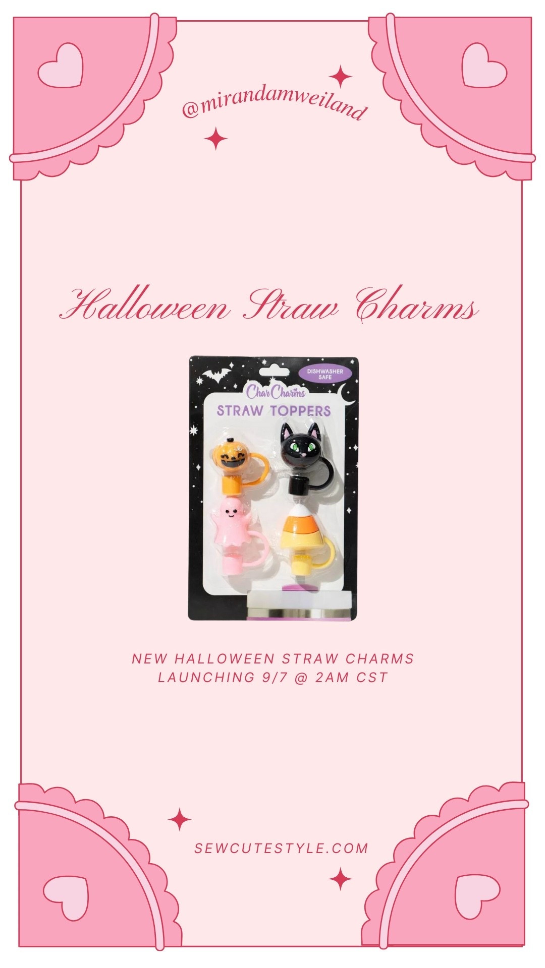 Halloween straw charms go live 9/7 at 2am CST! 

Halloween home decor / Halloween / Halloween finds / straw charms / straw toppers / tumbler cup / Stanley cup 

#LTKFindsUnder50 #LTKSeasonal