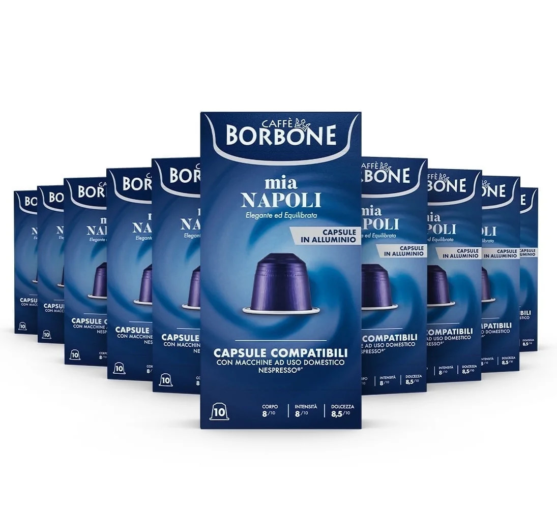 Caffè Borbone Nespresso Compatible Aluminum Coffee Pods, Mia Napoli, Genuine Italian Coffee, 100... | Walmart (US)