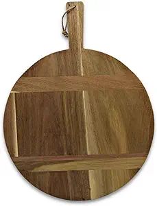 Chloe and Cotton Acacia Wood Diameter 16 Inch Oversized Serving Board | Large Cheese Board | Char... | Amazon (US)