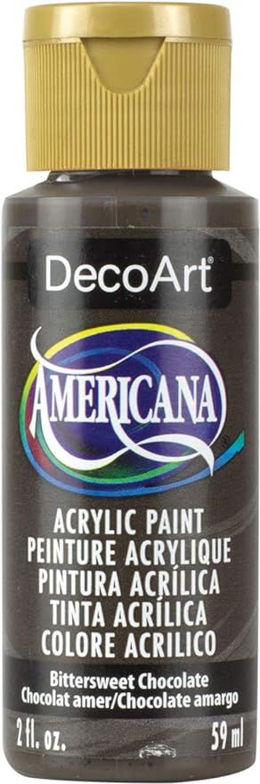 DecoArt Americana Acrylic Paint, 2-Ounce, Bittersweet Chocolate | Amazon (US)
