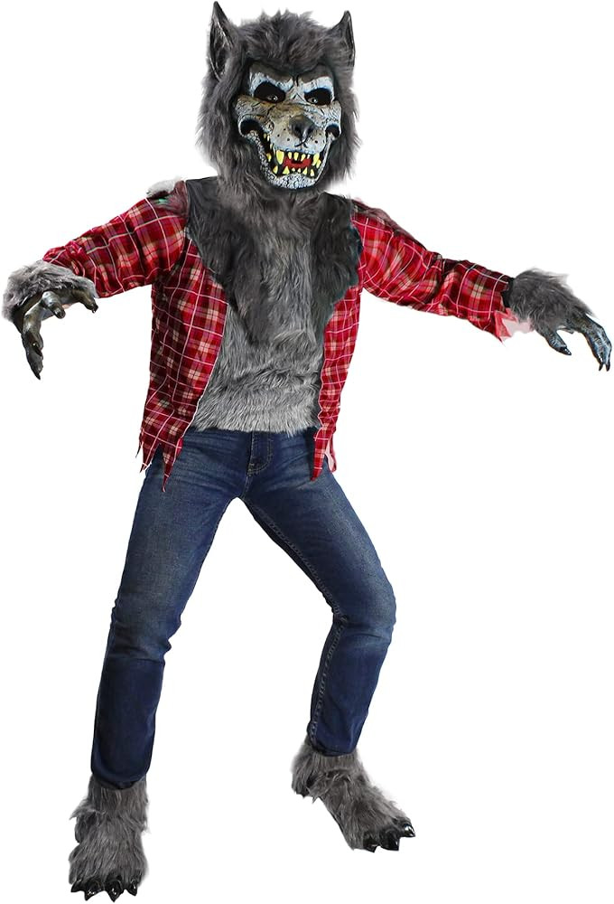 Spooktacular Creations Boy Howling Werewolf Costume with Mask, Halloween Costume for Kids, Wolf O... | Amazon (US)