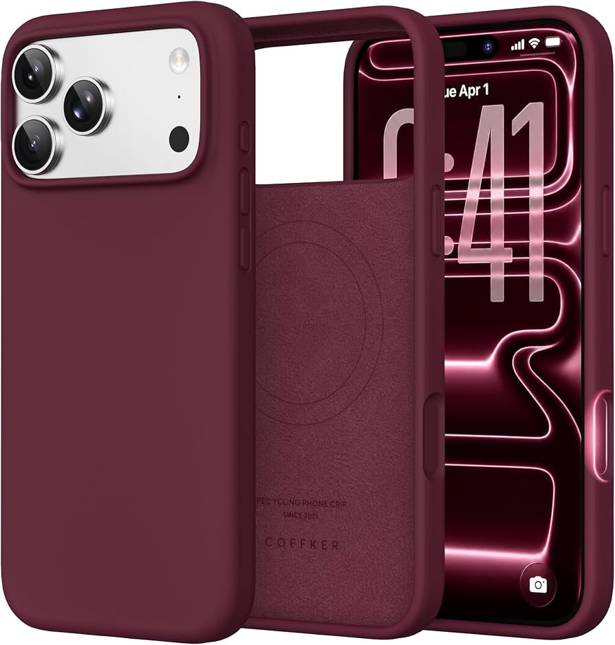 Magnetic for iPhone 18 Pro Max /17 Pro Max Case, Wine Red | Amazon (US)