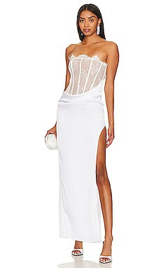 NBD Nalani Maxi Dress in White from Revolve.com | Revolve Clothing (Global)