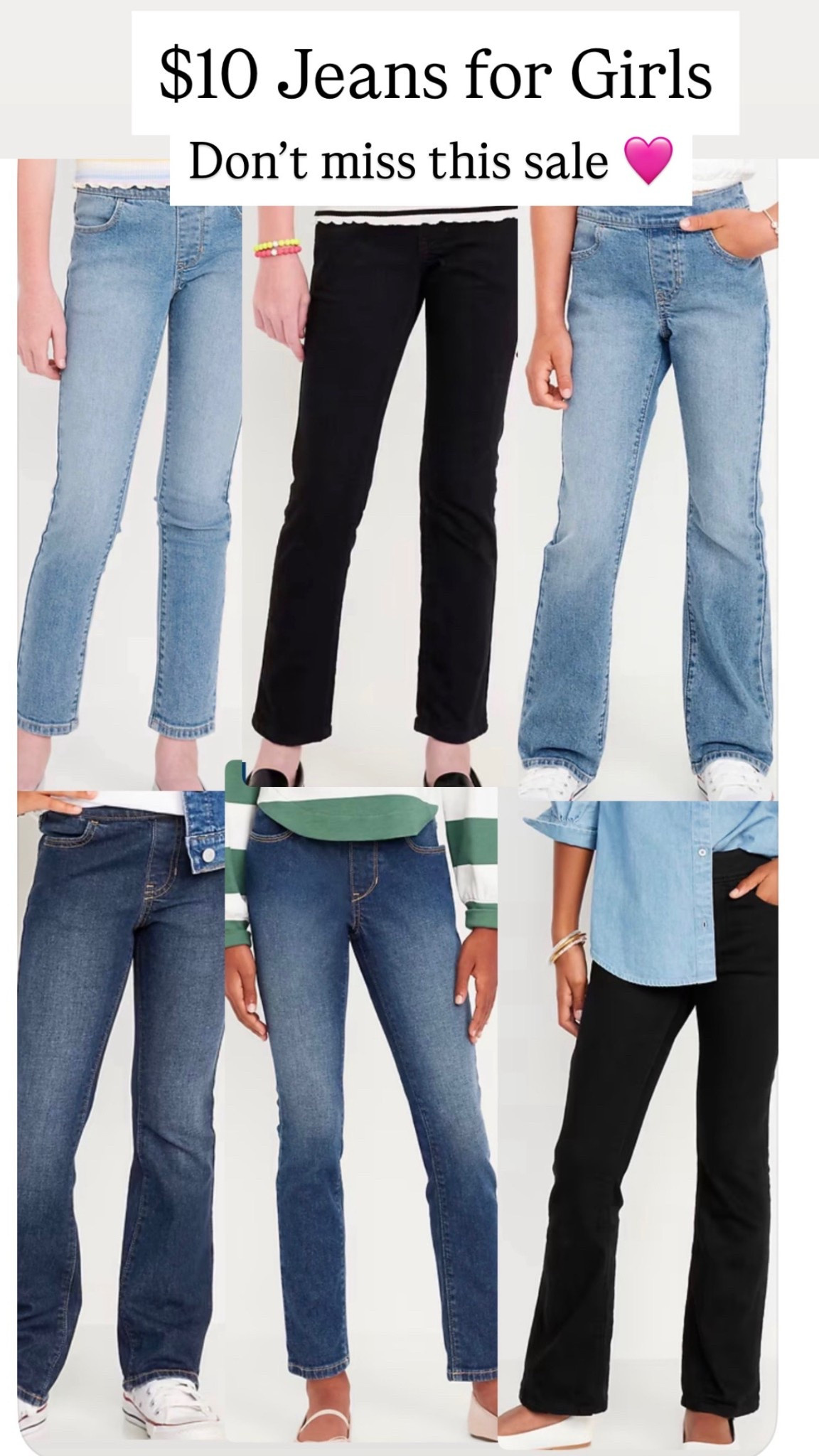 $10 jeans for girls 🩷

#LTKKids #LTKSaleAlert
