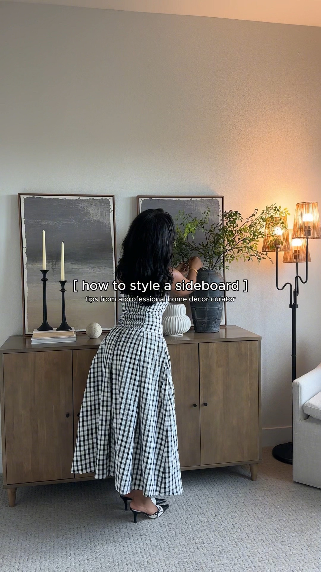 Sideboard + decor + dress 🤎🤍🖤

#LTKHome #LTKStyleTip #LTKHoliday