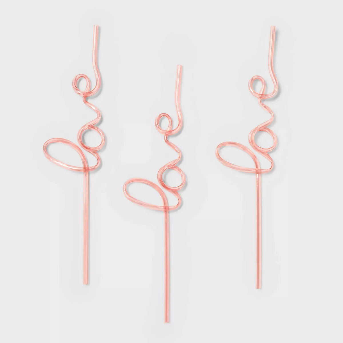 Valentine's Day 3ct Love Script Straws - Spritz™ | Target