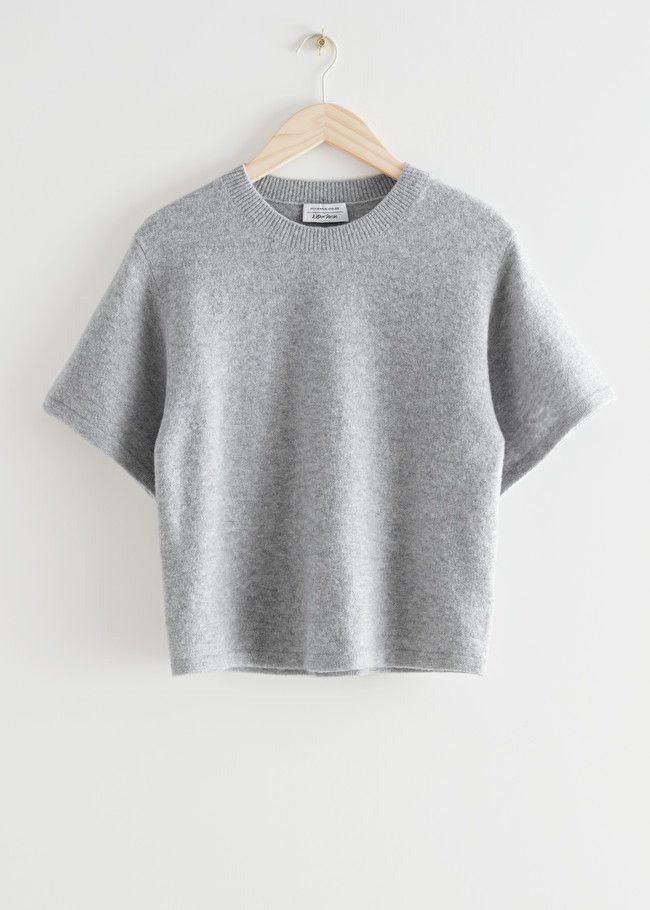 Boxy Wool Blend Knit T-Shirt | & Other Stories (EU + UK)