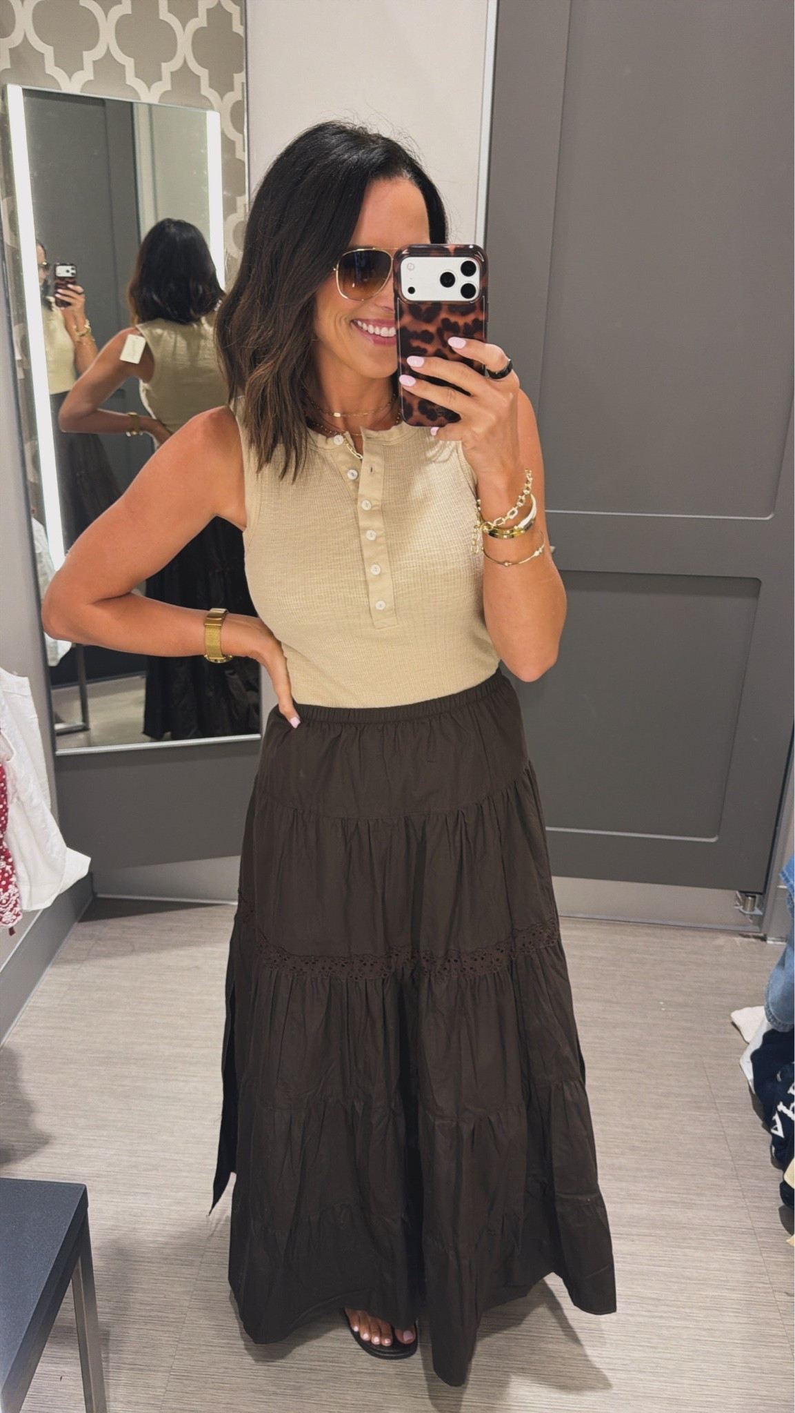 This brown skirt is giving expensive boutique vibes 🤎

Size XS, 5’3 for reference

#TargetStyle #TargetFinds #TargetFashion #TargetNewArrivals #FallTransitionStyle #LTKStyle #LTKFinds #OOTD #CasualStyle #AffordableFashion