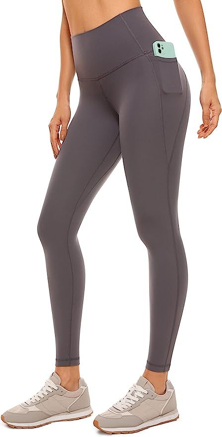 CRZ YOGA Womens Butterluxe Workout Leggings 25 Inches - High Waisted Gym Yoga Pants with Pockets ... | Amazon (US)