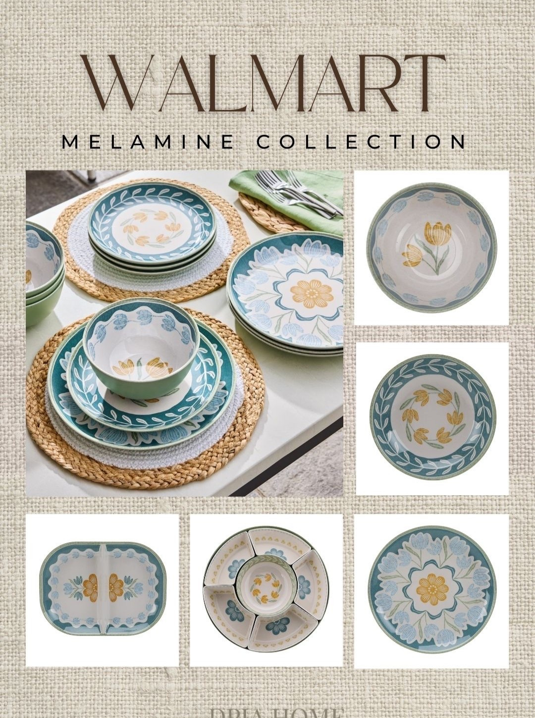 Dine al fresco with this, pretty summer outdoor melamine dinnerware from Walmart. 🌿 🍽️

#LTKfoodie #LTKHome #LTKSaleAlert