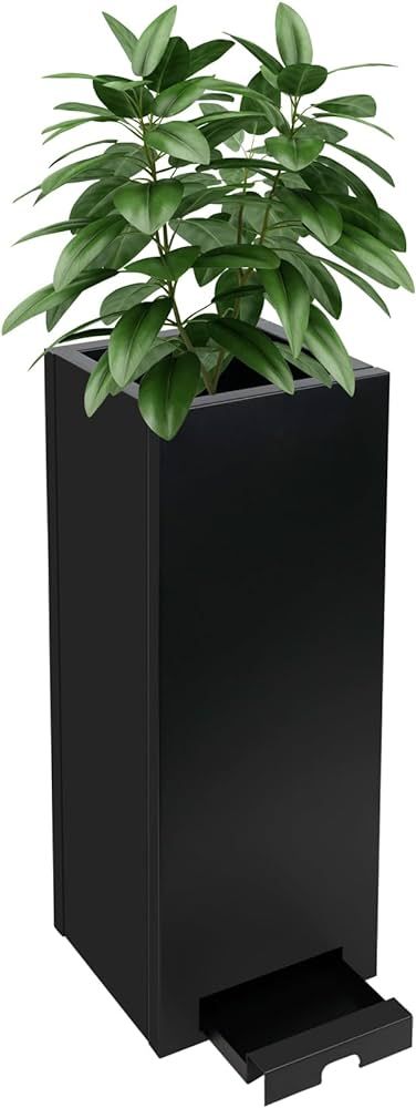 KOL Heavy Duty Metal Planter Box with Water Collecting Tray, Suit for Indoor & Outdoor, 30" Tall ... | Amazon (CA)