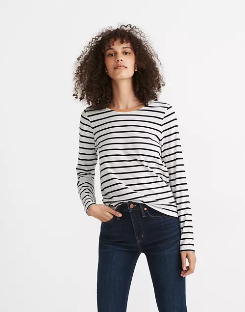 Northside Long-Sleeve Vintage Tee in Etta Stripe | Madewell