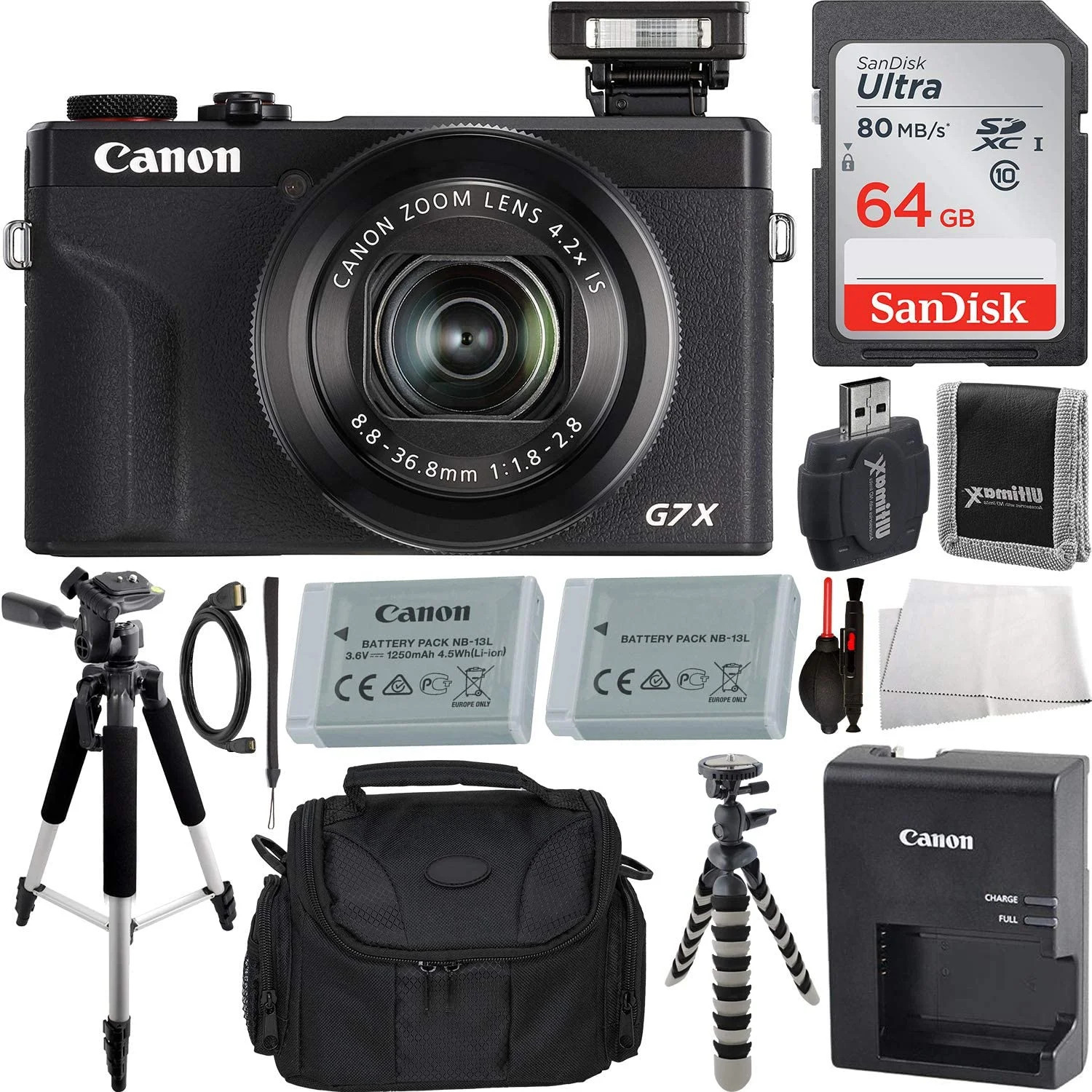 Canon PowerShot G7 X Mark III Digital Camera (Black) with Essential Accessory Bundle - Includes: ... | Walmart (US)