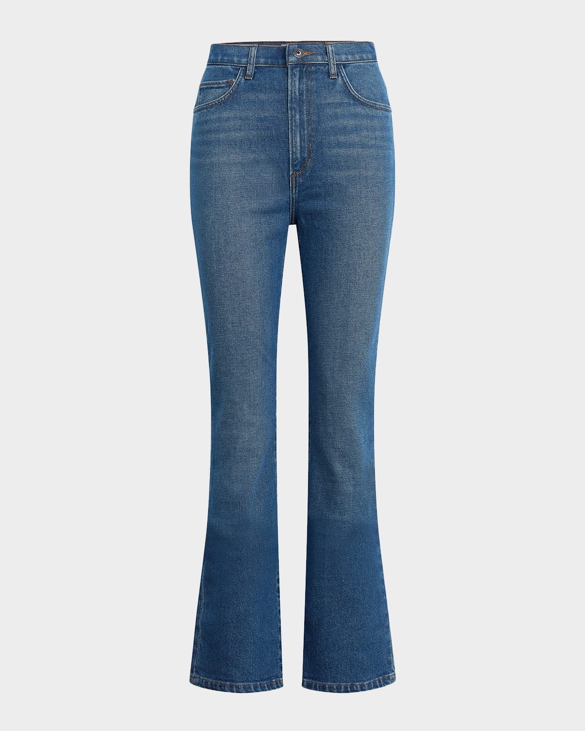 The Valentina Super High-Rise Mini Bootcut Jeans | Neiman Marcus