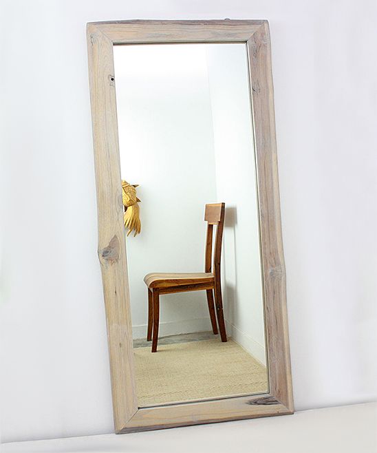 Strata Furniture Wall Mirrors Gray - Gray Floor Mirror | Zulily