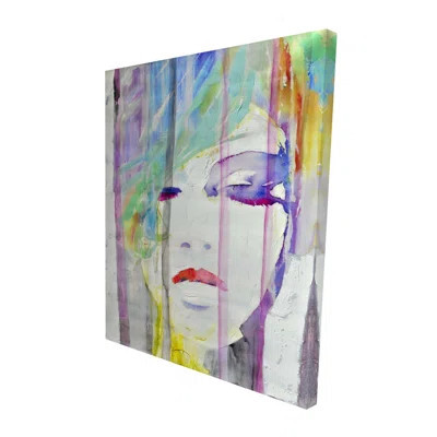 Abstract Portrait - Figurative Neo Mint Canvas Art | Wayfair North America
