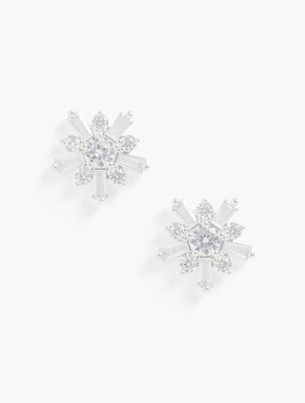 Sterling Silver Snowflake Stud Earrings | Talbots