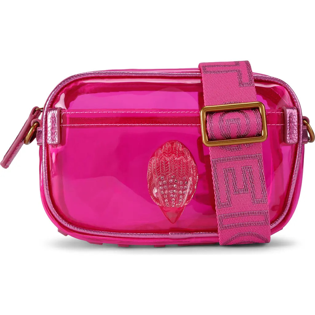 Kurt Geiger London Kensington Vinyl Camera Bag in Bright Pink at Nordstrom | Nordstrom