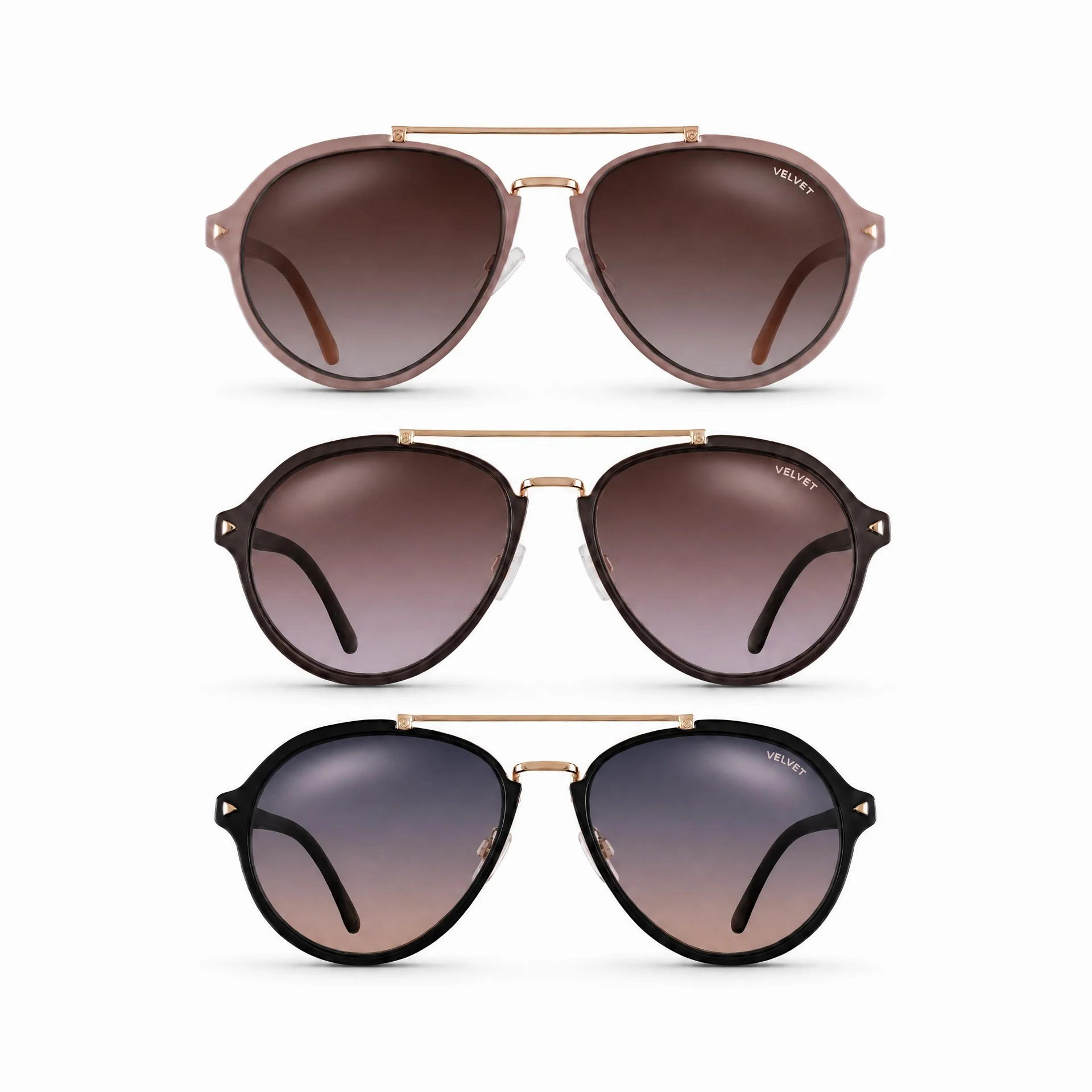 Aviator Medium Sunglass Style Box | Velvet Eyewear (US)
