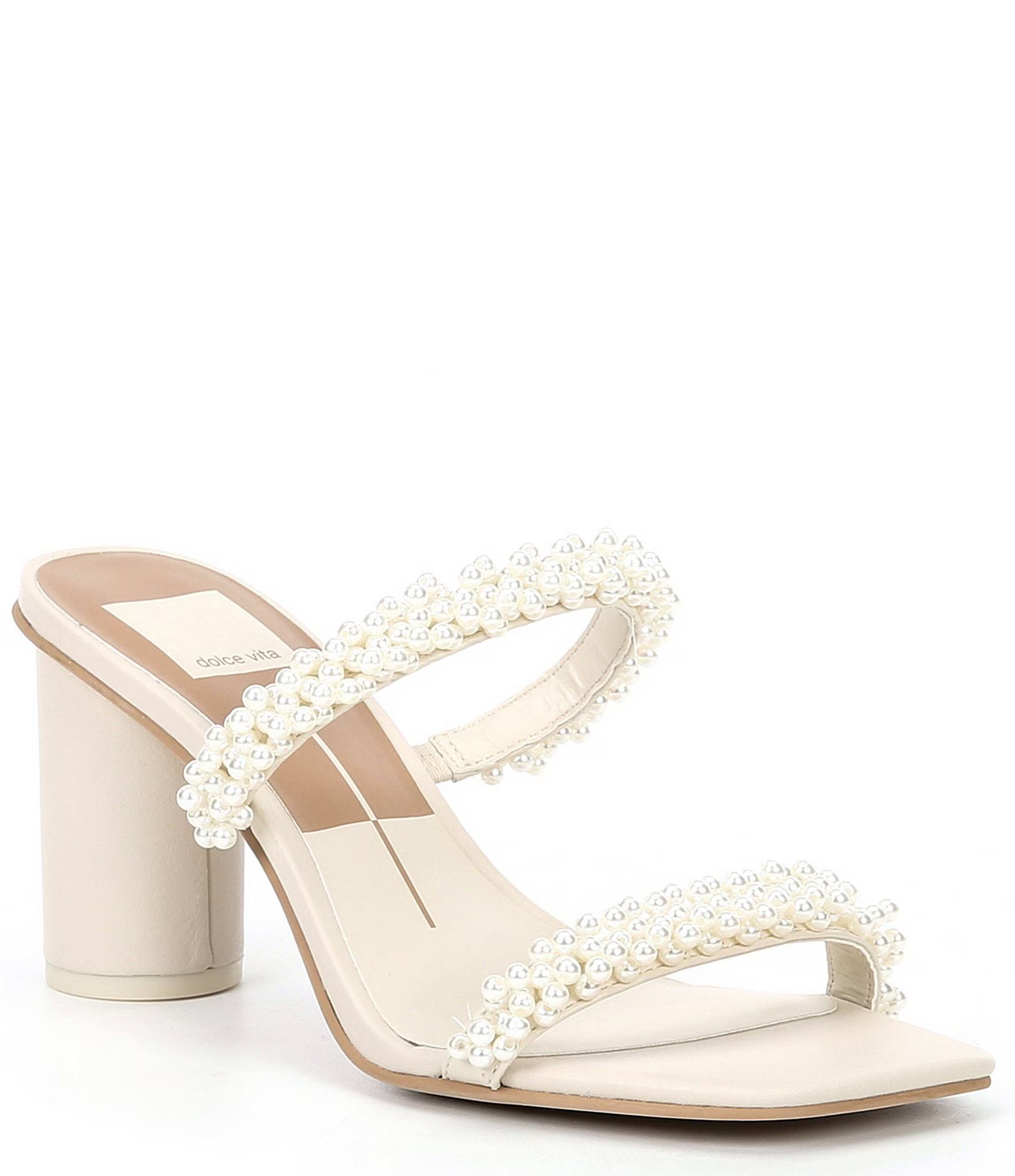 Noel Pearl Square Toe Dress Sandals | Dillard's