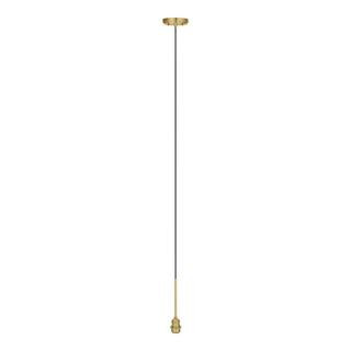 Brushed Gold Pendant Light Kit with Partial Metal Rod 860770 - The Home Depot | The Home Depot