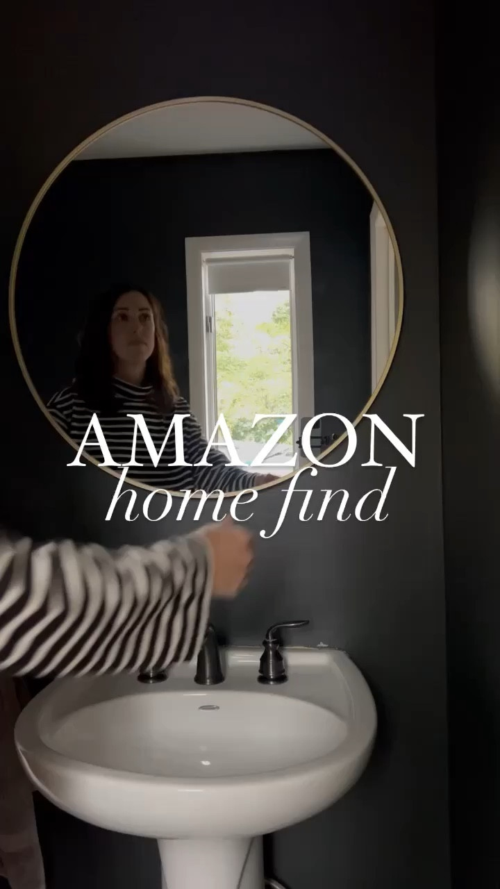 Love the look this beautiful mirror gave to our half bath! Elevates the space so much ✨

Amazon, Amazon home, Amazon finds, Amazon must haves, Amazon home decor, bedroom, dining room, living room, entryway, hallway, modern home, traditional home, gold mirror, brass mirror, round mirror, woven mirror, scalloped mirror, Accent mirror, wall decor, vanity mirror, budget friendly mirror #Amazon #amazonhome

#LTKstyletip #LTKunder100 #LTKhome