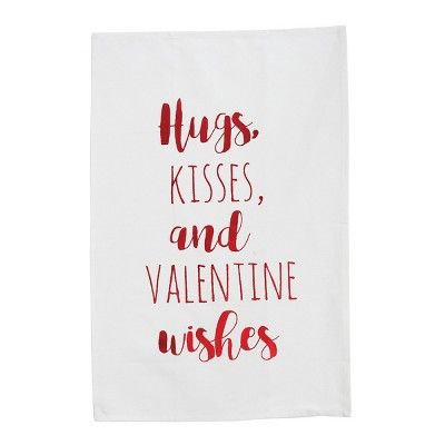 C&F Home Hugs Kisses & Wishes Valentine's Day Printed Cotton Kitchen Towel | Target