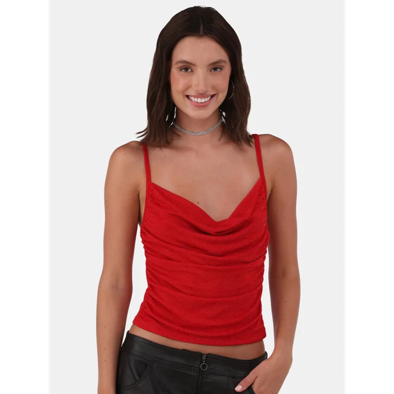 No Boundaries Metallic Cami, Women's and Women's Plus - Walmart.com | Walmart (US)