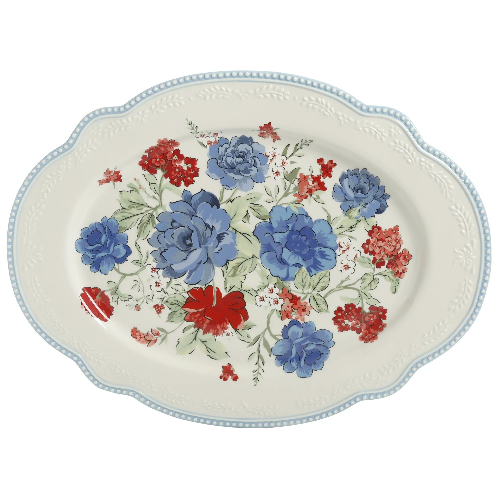 The Pioneer Woman Classic Charm 18-Inch Oval Platter | Walmart (US)
