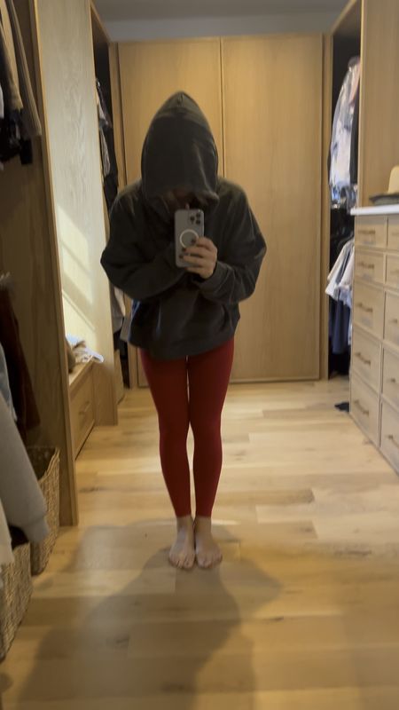Yes- I kept the sweatshirt! I ended up loving the fit, feel, and coziness of it. I obvi kept the red leggings cause 😍 and red is so in rn. ❤️ 

#LTKfitness #LTKstyletip #LTKVideo