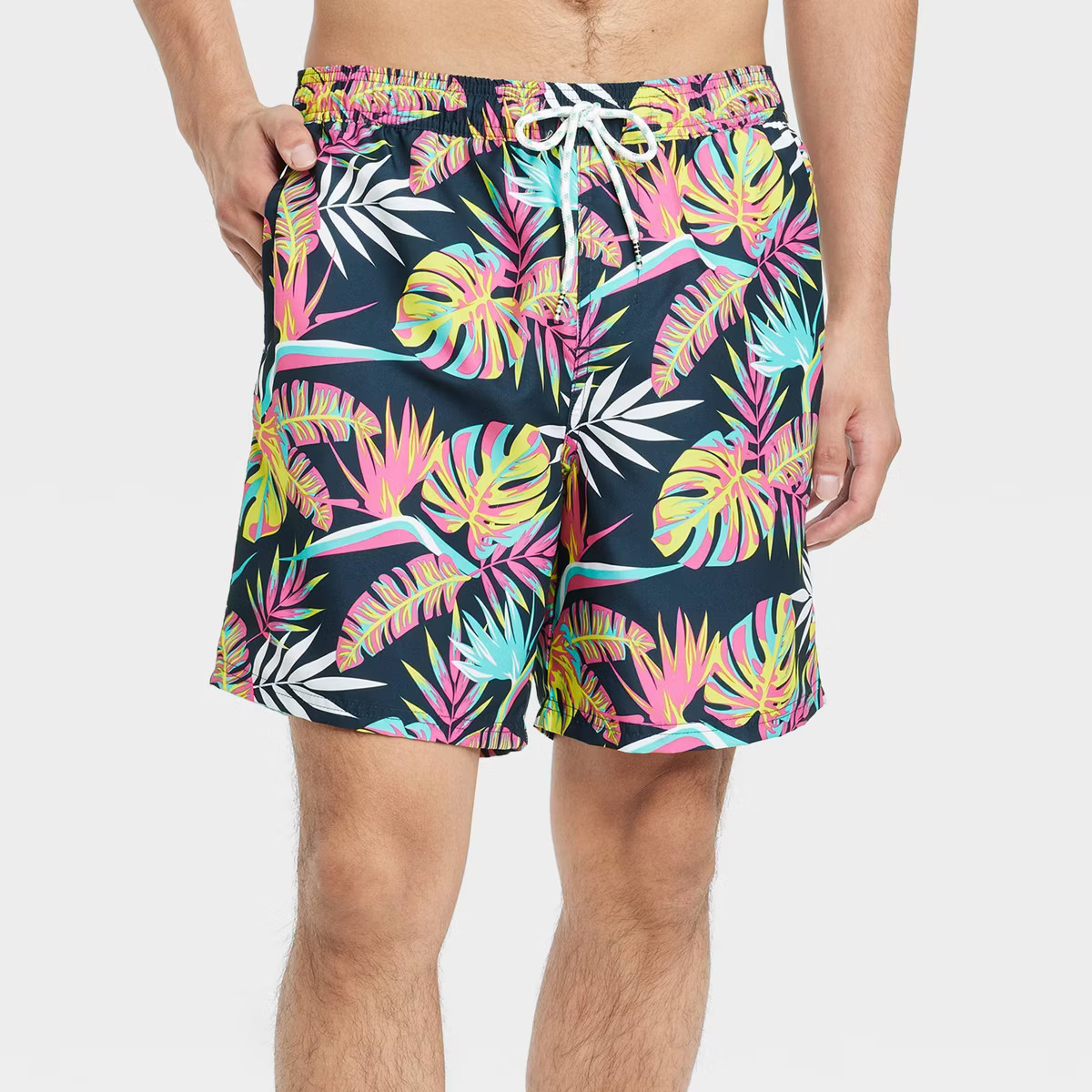 Men's 7" Parrotdise Swim Trunks - Original Use™ Navy Blue | Target