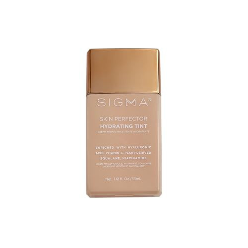 Sigma Beauty Skin Perfector Hydrating Tint (4 - Medium Beige Tint) — Skin Tint Foundation for Lightweight, Buildable Coverage, With Hyaluronic Acid, Niacinamide Serum, and More | Amazon (US)