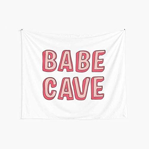 Jdttngp Babe Cave Boutique Tapestry Pink Tapestry Wall Hanging 30x30 inch Cute Tapestry Vintage T... | Amazon (US)