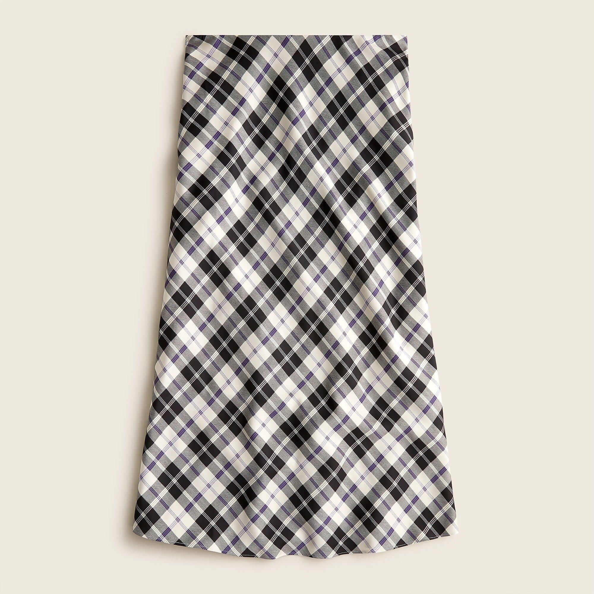 Pull-on slip skirt in Friday plaid | J.Crew US