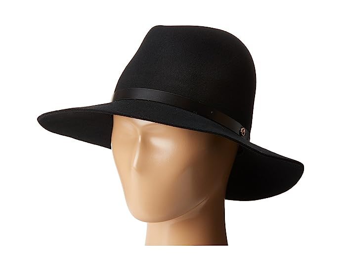 rag & bone Floppy Brim Fedora (Black) Fedora Hats | Zappos
