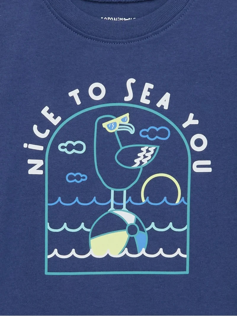 Garanimals Toddler Boy Short Sleeve Graphic T-Shirt, Sizes 18M-5T | Walmart (US)