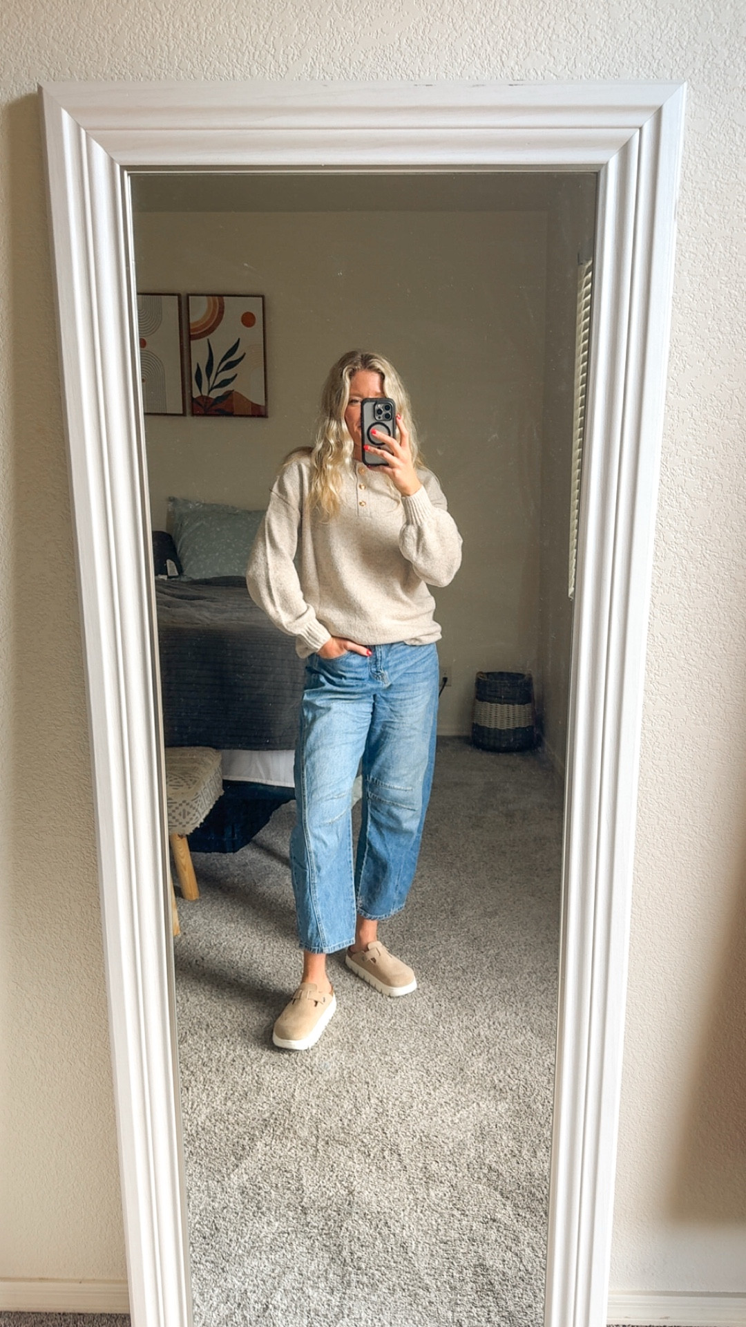 Quarter button up comfy fall sweater👜 

Wearing a small 

#LTKStyleTip #LTKSaleAlert #LTKWorkwear