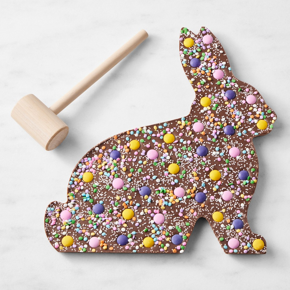 Chocolate Breakable Giant Bunny Bark | Williams-Sonoma