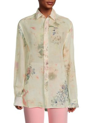 Ralph Lauren Floral Shirt on SALE | Saks OFF 5TH | Saks Fifth Avenue OFF 5TH