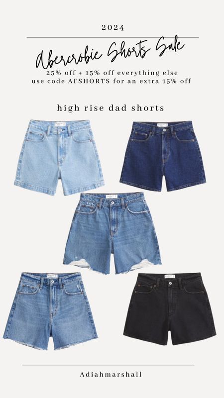 LIMITED TIME
The Abercrombie Shorts Event
25% off all shorts & extra 15% off with code (AFSHORTS)
Wearing a 26
I have the light wash and medium wash! Eyeing the distressed loose shorts! 
Perfect for my tall girlies!!

#LTKFindsUnder100 #LTKSaleAlert #LTKStyleTip