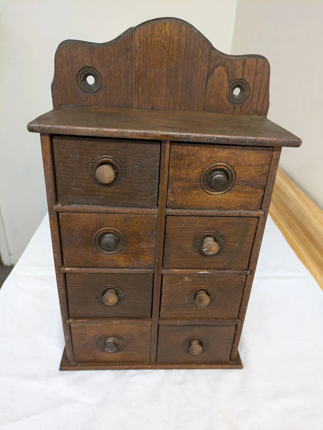 Vtg. primitive apothecary cabinet spice: 8 drawer. | Etsy (US)